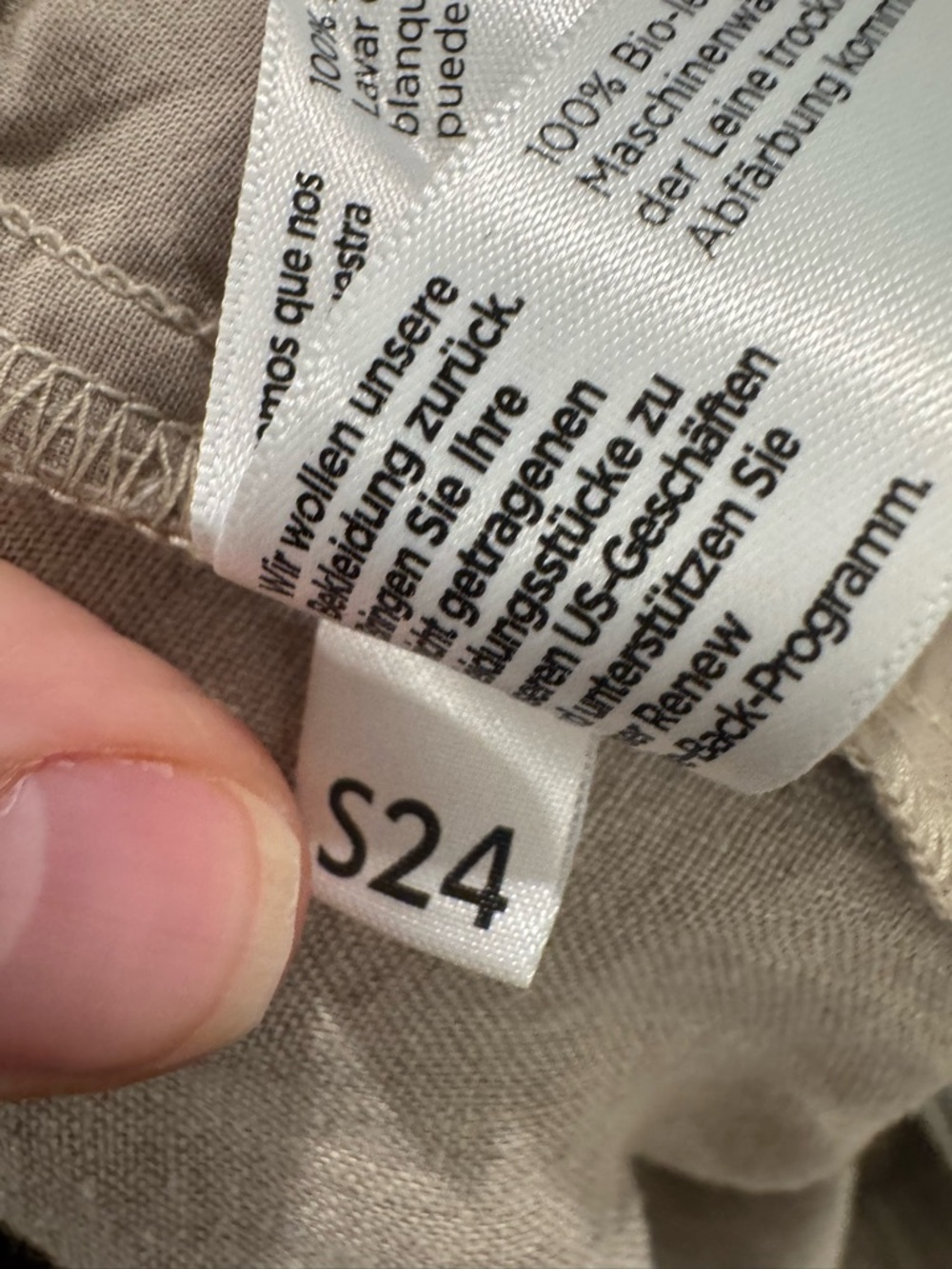 Eileen Fisher Organic Linen Pull On Tapered Pants PETITE Medium Natural Summer - Picture 14 of 14
